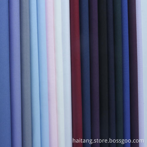 Solid Microfiber fabric Soft Suiting Shirting Plain Fabric